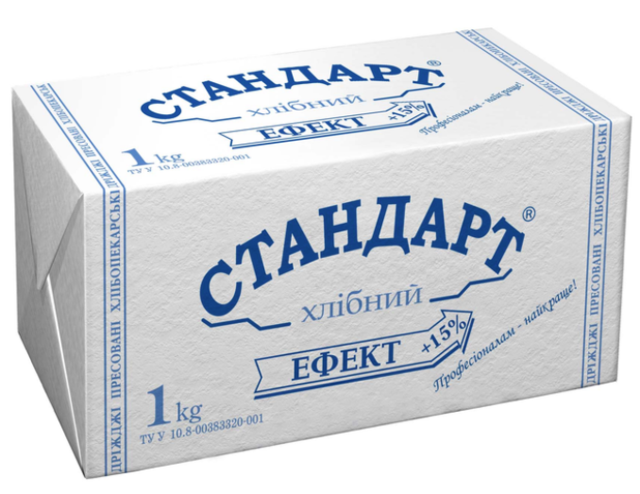 Дріжджі пресовані Стандарт Хлібний Ефект+15%, 1 кг